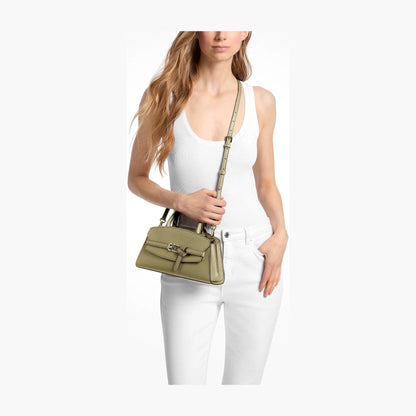 Michael Kors Greta Small Leather Convertible Crossbody Bag - OREGANO
