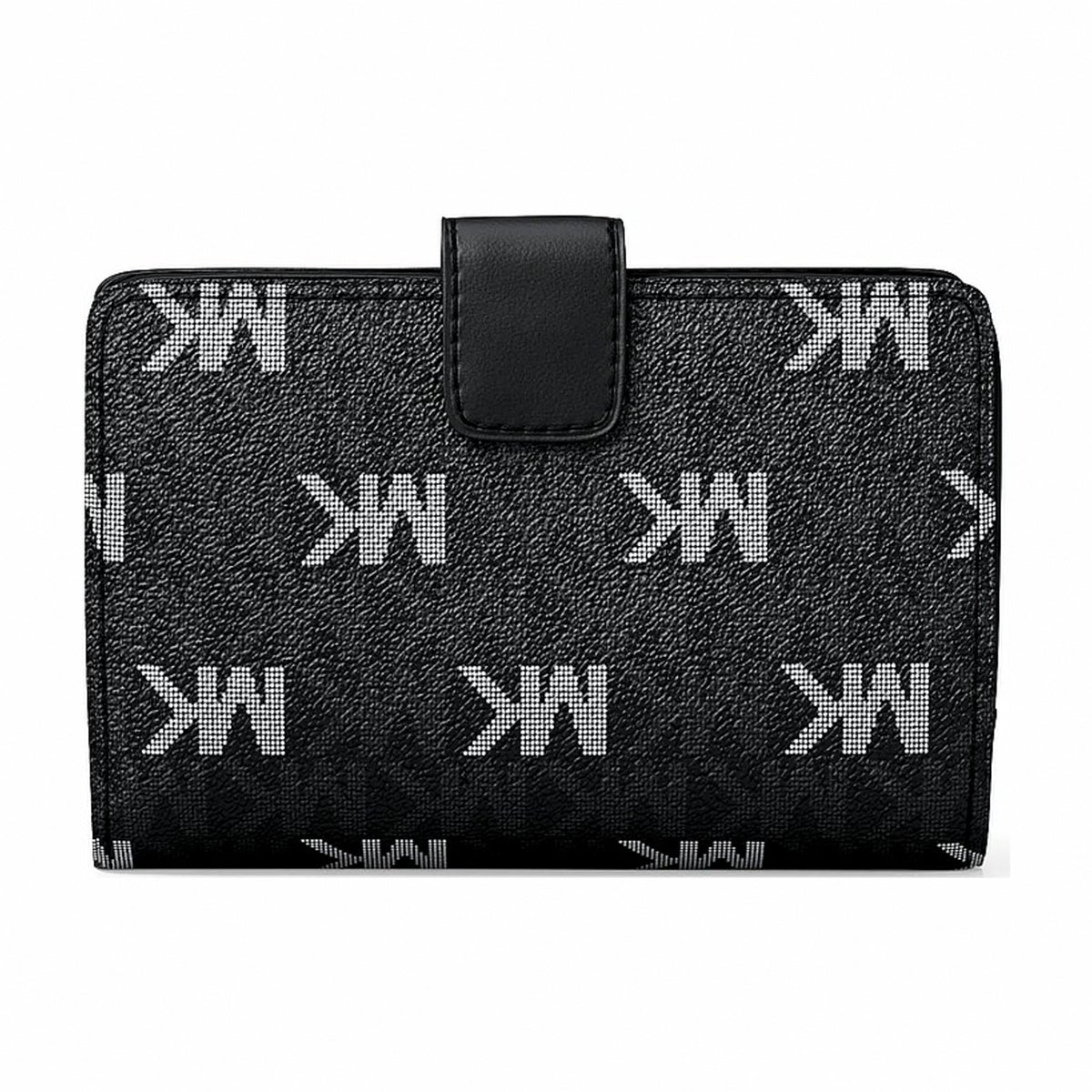Michael Kors Jet Set Travel Medium Signature Logo Billfold Wallet - BLACK