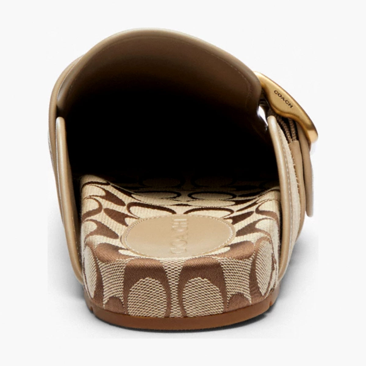 Coach Archival Buckle Clog With Signature Jacquard - Oat