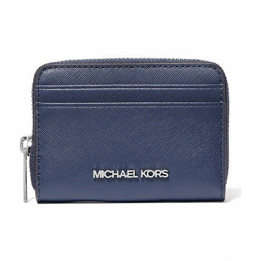 Michael Kors Jet Set Travel Medium Saffiano Leather Wallet - NAVY