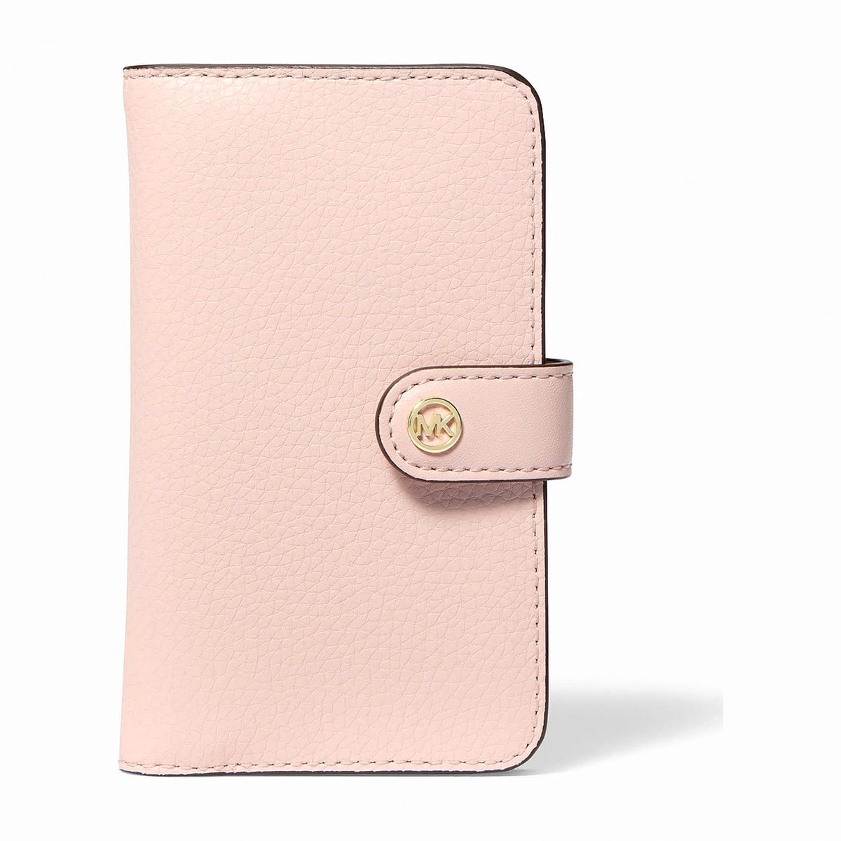 Michael Kors Jet Set Travel Medium Pebbled Leather Billfold Wallet - POWDER BLUSH