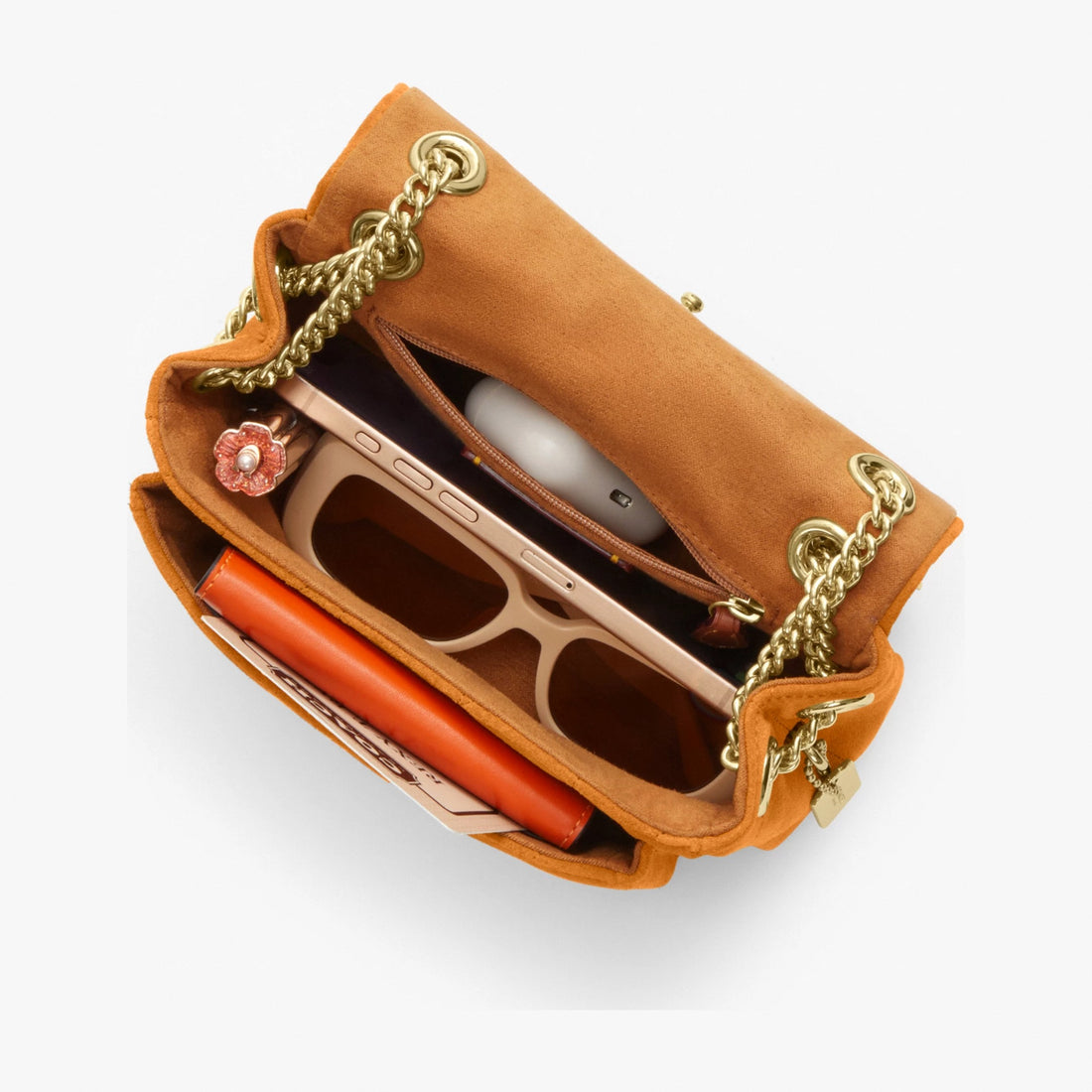 Coach Elodie Crossbody Bag 18 With Quilting - Gold/Marigold