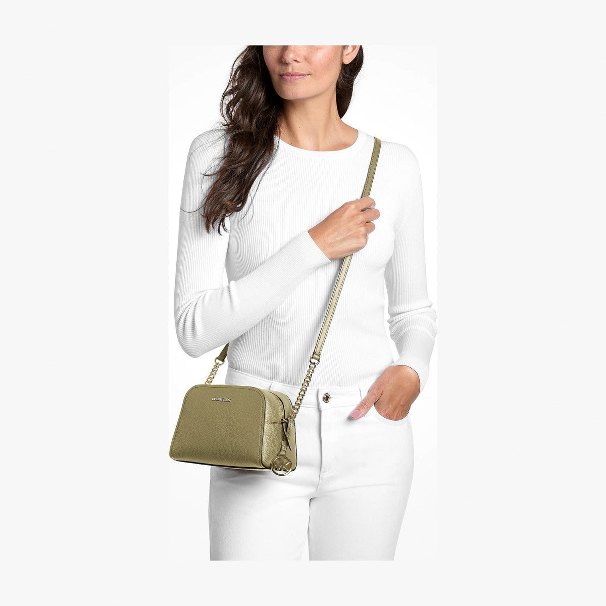 Michael Kors Ashton Extra-Small Camera Crossbody Bag - OREGANO
