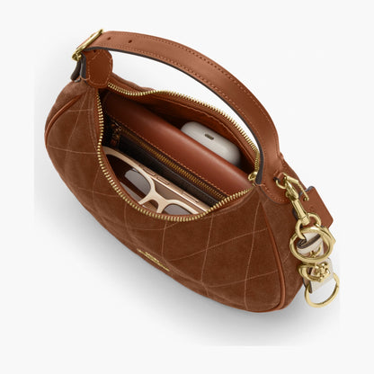 Coach Emily Shoulder Bag With Quilting - Gold/Warm Brown
