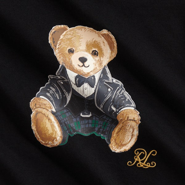 Baby Boy Baby Polo Bear Tee & Plaid Fleece Pant Set - Polo Black