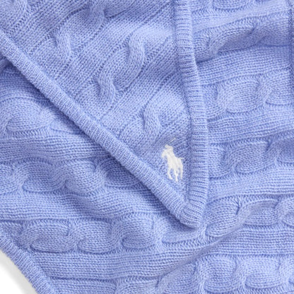 Polo Ralph Lauren Wool-Cashmere Triangle Scarf - Dress Shirt Blue