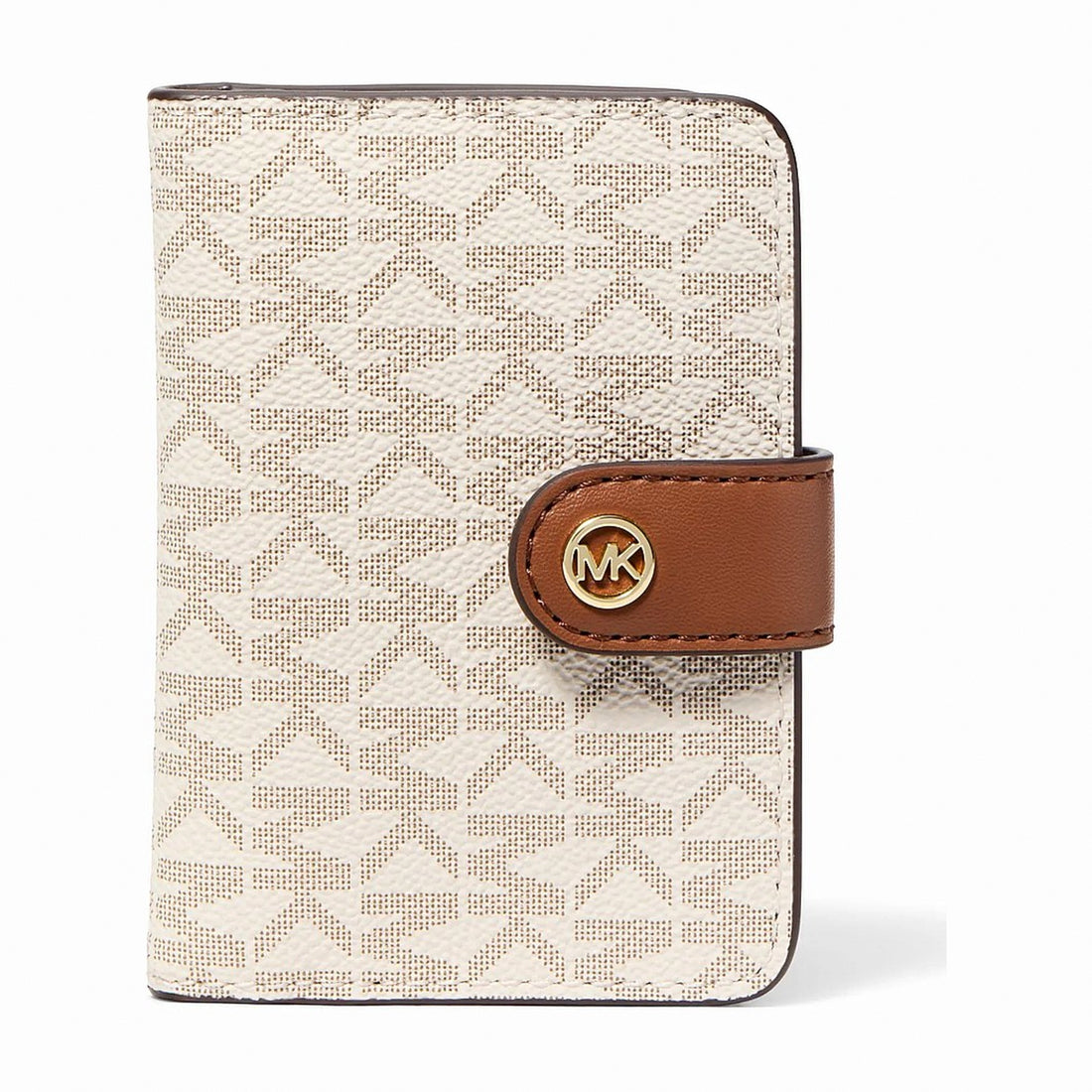 Michael Kors Jet Set Travel Small Signature Logo Billfold Wallet - VANILLA