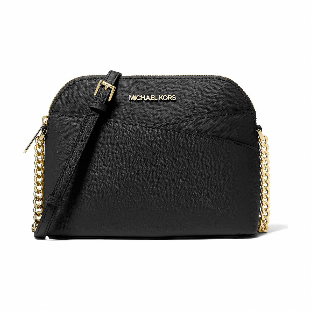 Michael Kors Jet Set Travel Medium Dome Crossbody Bag - BLACK