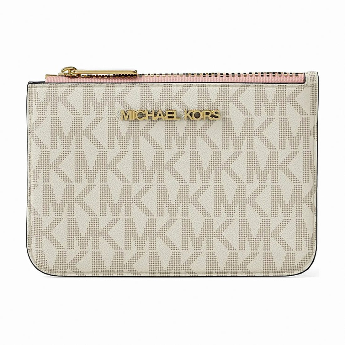 Michael Kors Jet Set Travel Small Signature Logo Coin Purse - PWD BLSH MLT