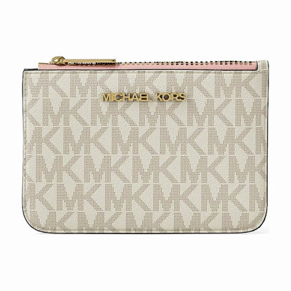 Michael Kors Jet Set Travel Small Signature Logo Coin Purse - PWD BLSH MLT