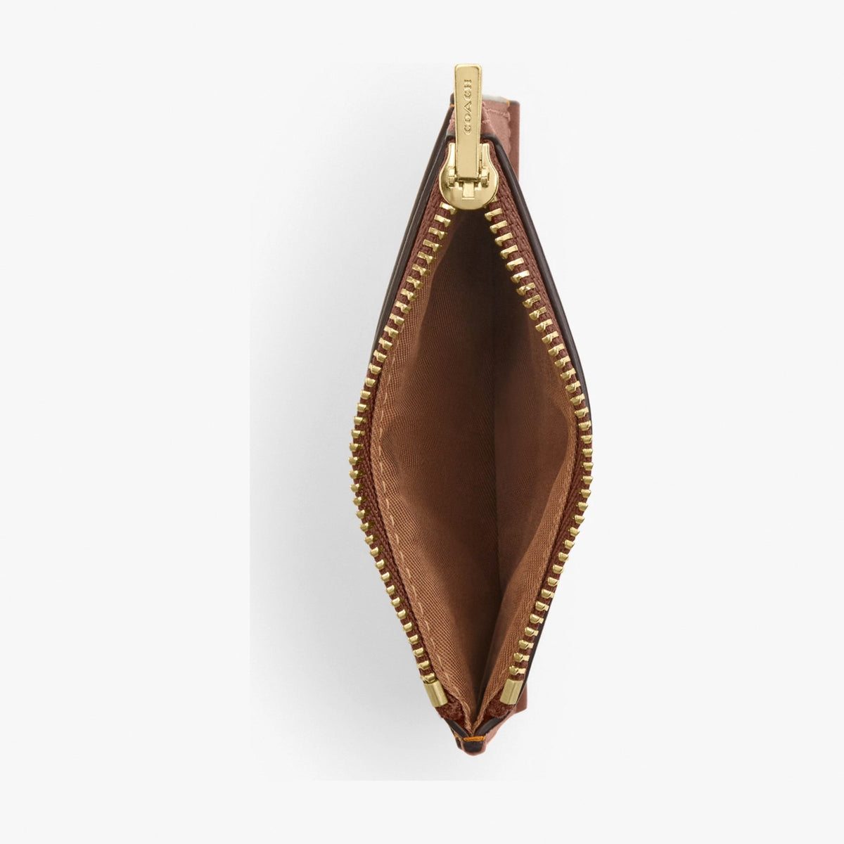Coach 2-In-1 Wallet In Signature Chenille - Gold/Light Khaki/Vintage Brown