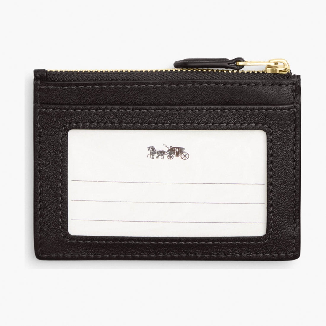 Coach Mini Skinny ID Case In Signature Chenille - Gold/Truffle