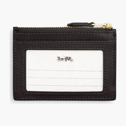 Coach Mini Skinny ID Case In Signature Chenille - Gold/Truffle