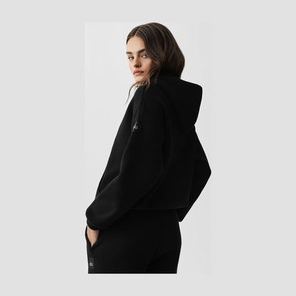 Alo Yoga Scholar Hooded Sweater - Black