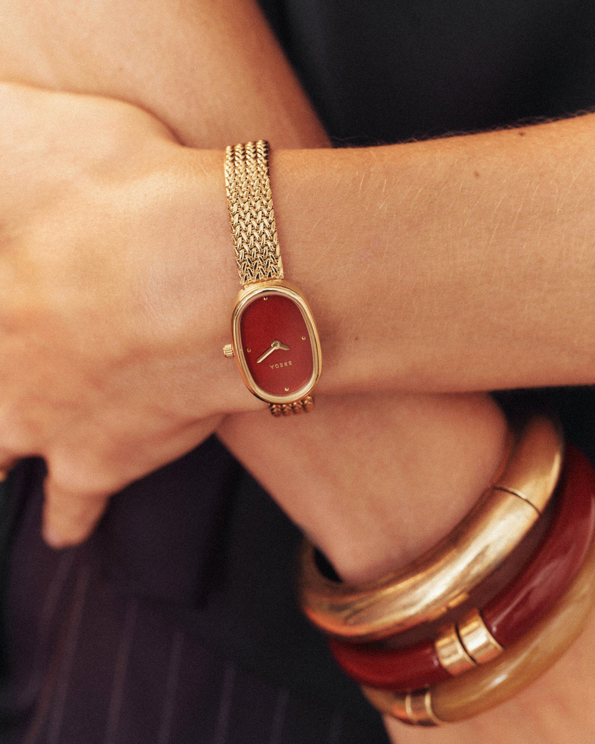 BREDA Jane (Tethered) | Small 18mm - Gold/Scarlet