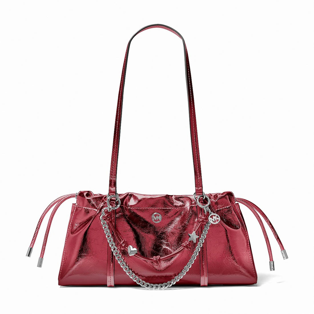 Michael Kors Matilda Small Cinched Shoulder Bag - MAROON