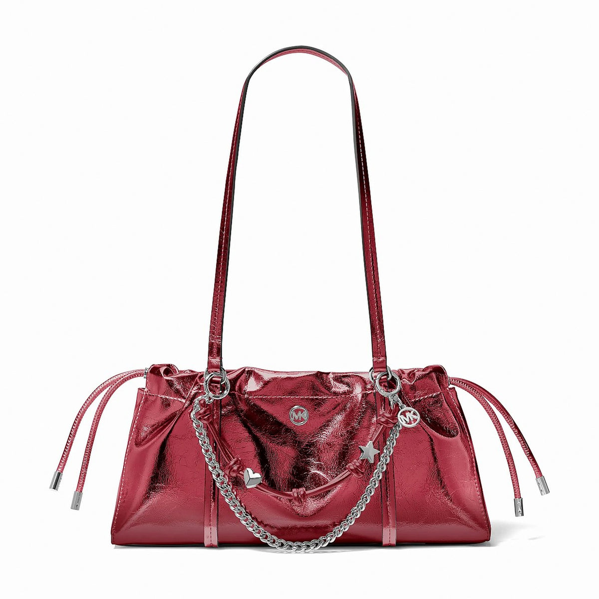 Michael Kors Matilda Small Cinched Shoulder Bag - MAROON