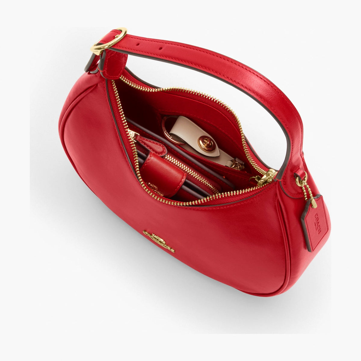 Coach Emily Shoulder Bag - Gold/Poppy