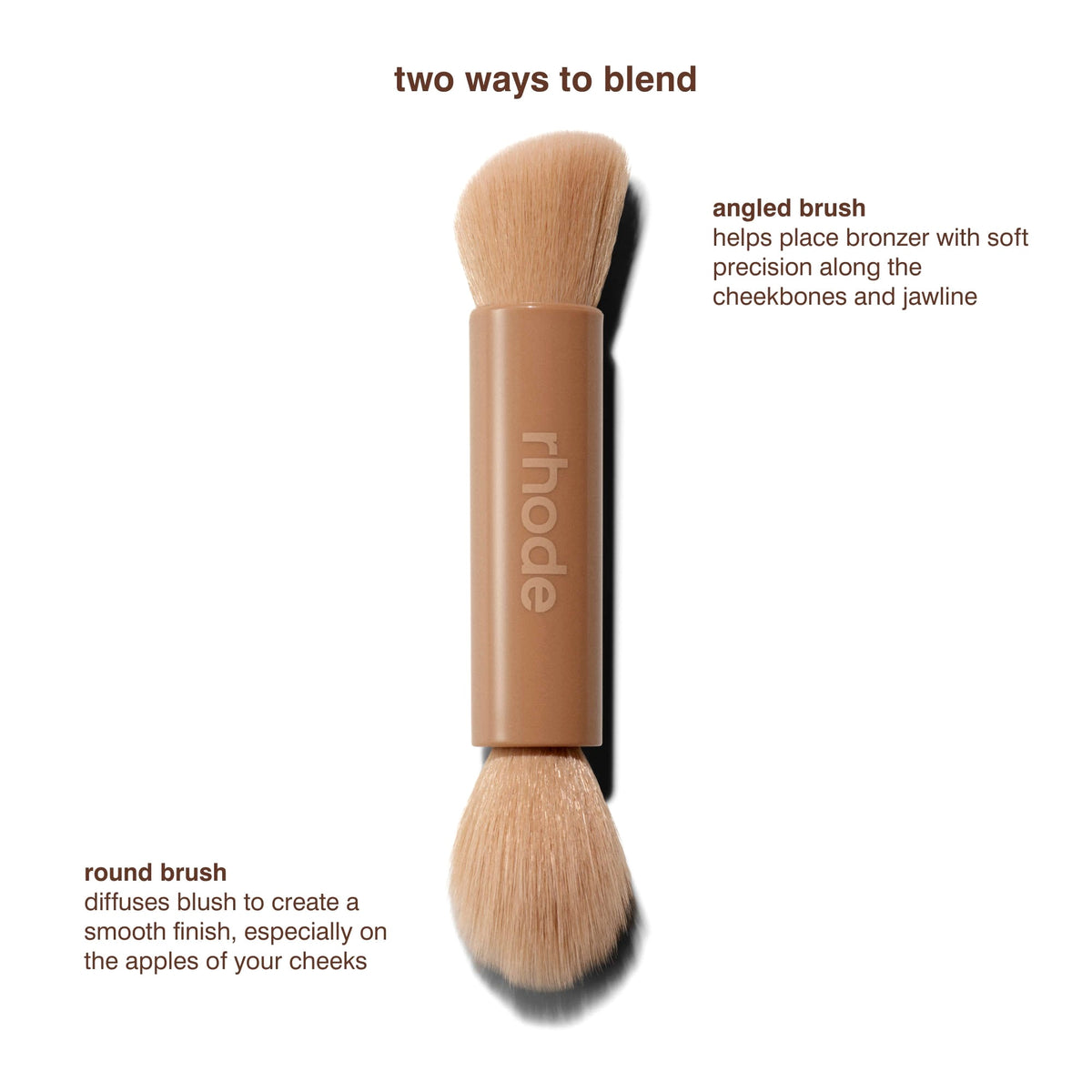 Rhode Pocket Brush Double-Ended Makeup Brush - Standart