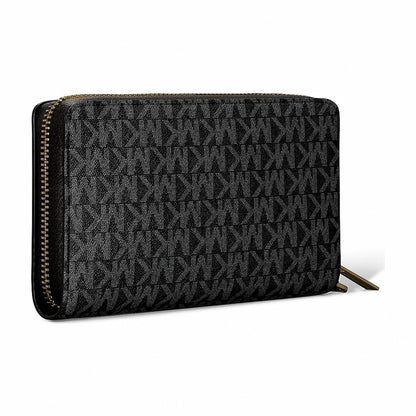 Michael Kors Jet Set Large Signature Logo Smartphone Wallet - BLACK