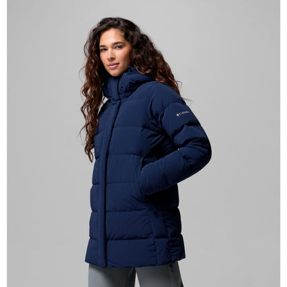 Columbia Women's Amaze Puff Mid Hooded Jacket - Collegiate Navy Matte