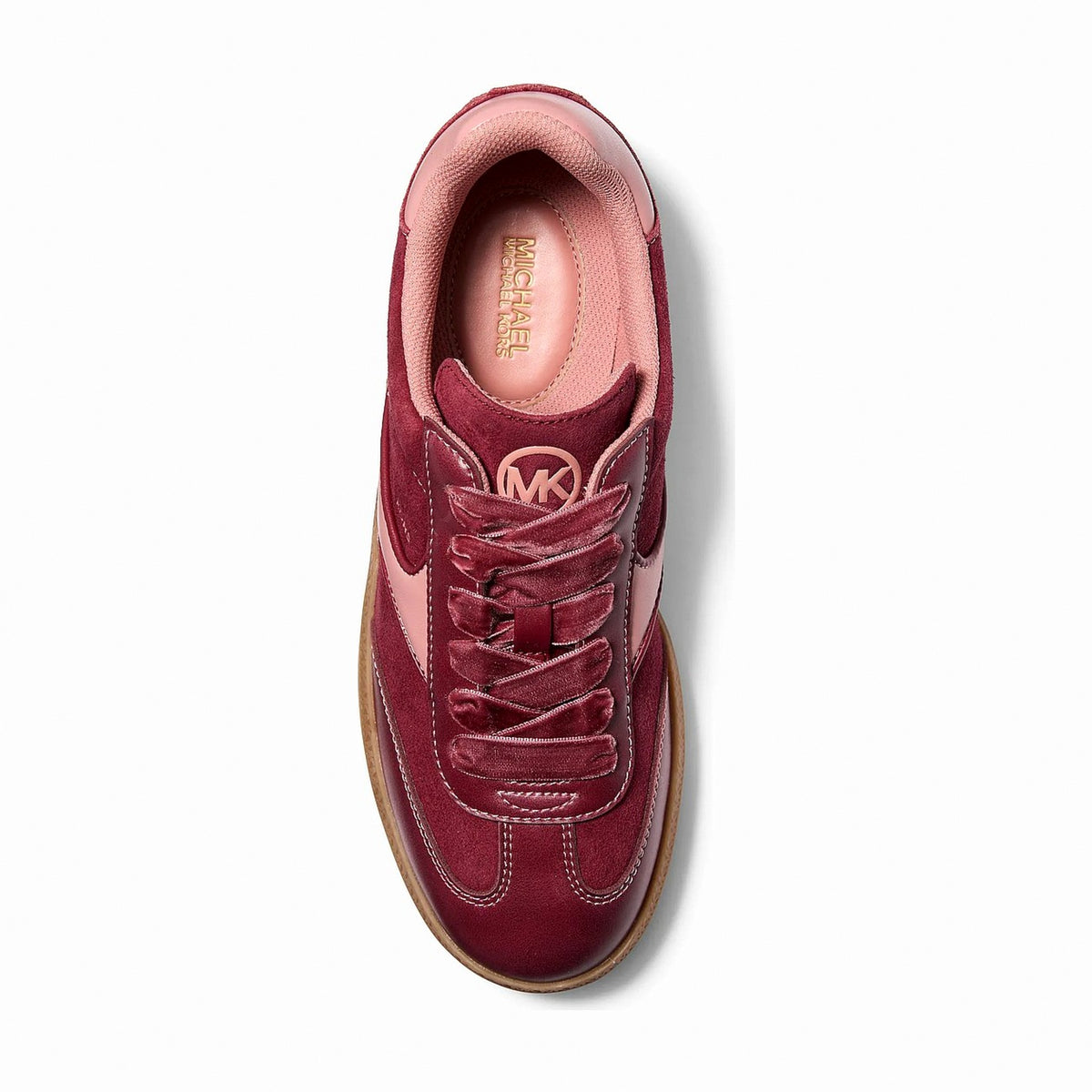 Michael Kors Sammy Microsuede Sneaker - MAROON