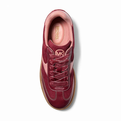 Michael Kors Sammy Microsuede Sneaker - MAROON