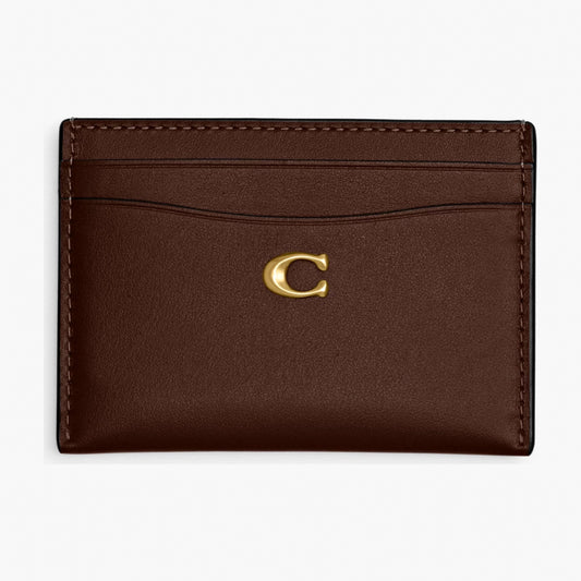 Coach Essential Card Case - Brass/Maple