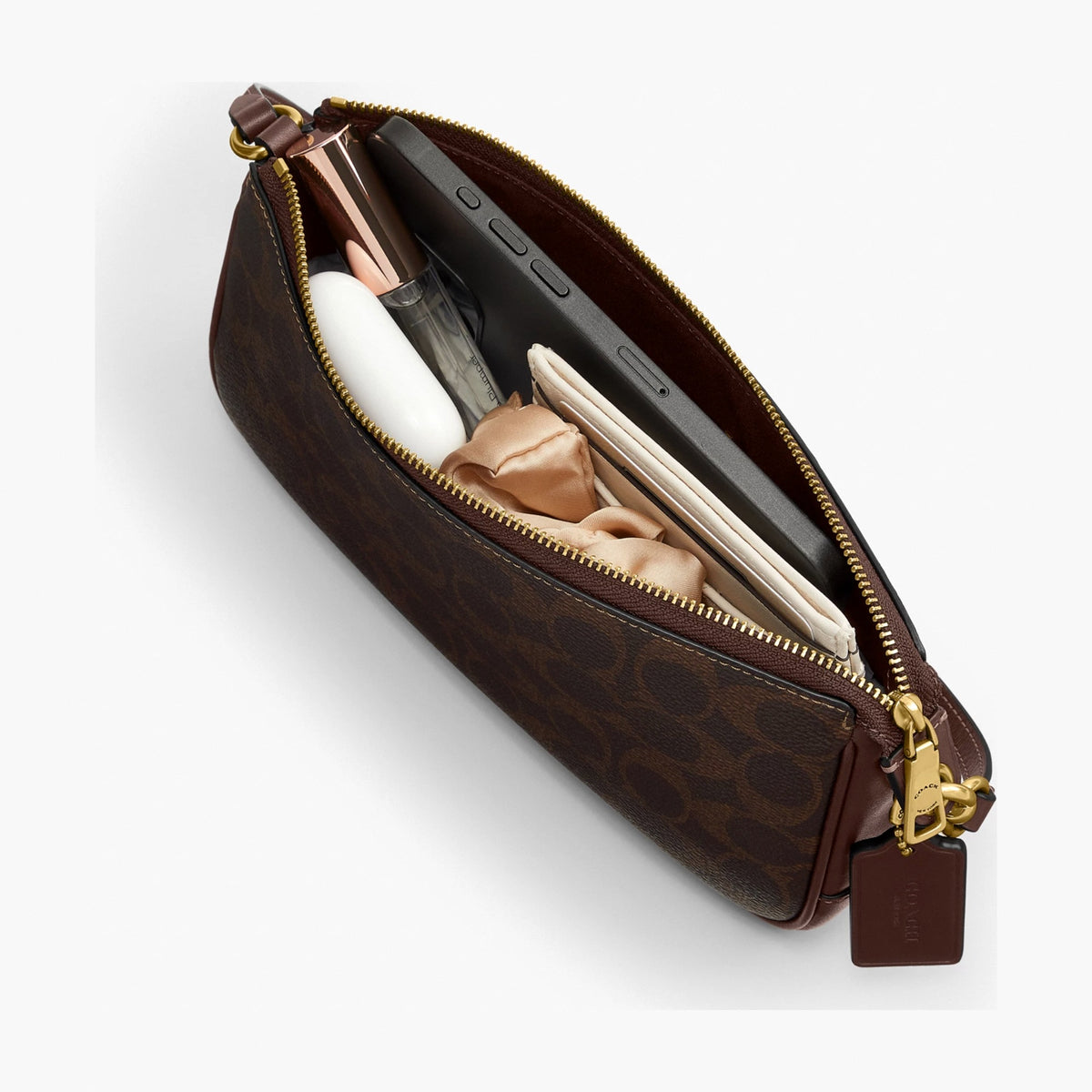 Coach Plaza Bag In Signature Canvas - Brass/Maple