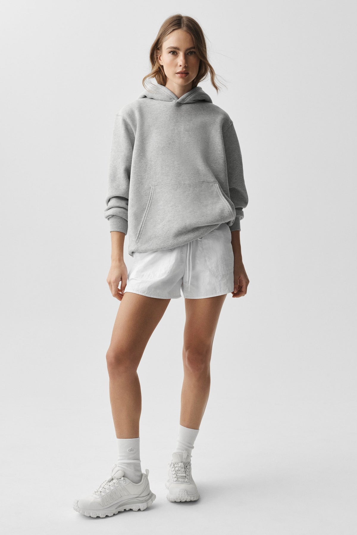 Alo Yoga Renown Heavy Weight Hoodie - Athletic Heather Grey