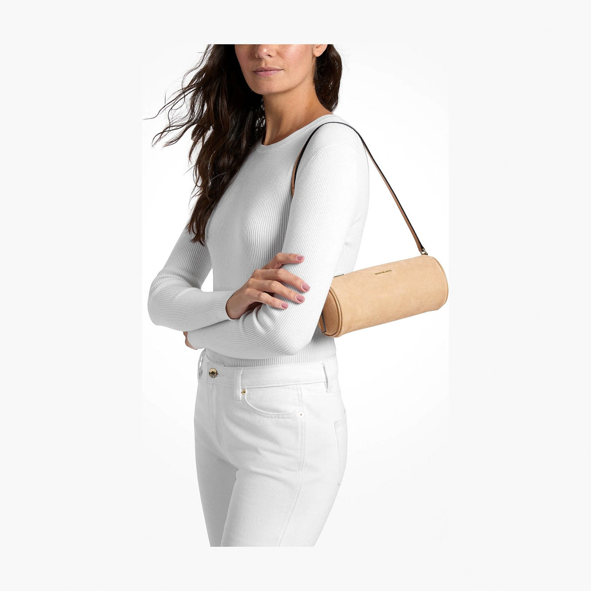 Michael Kors Ashton Small Barrel Pochette - CAMEL