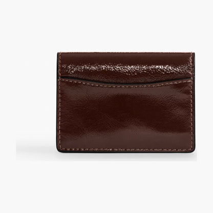 Coach Card Case With Charms - Silver/Maple