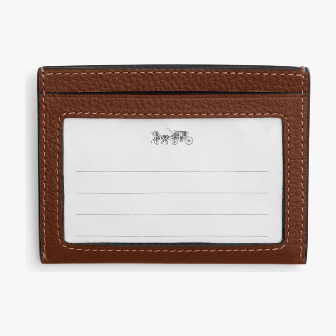 Coach Slim ID Card Case - Saddle