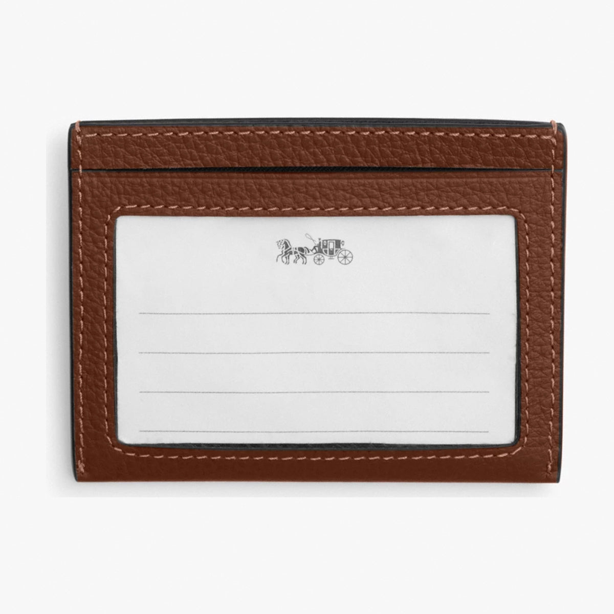 Coach Slim ID Card Case - Saddle