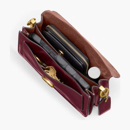 Coach Tabby Shoulder Bag 20 - Brass/Dark Cherry