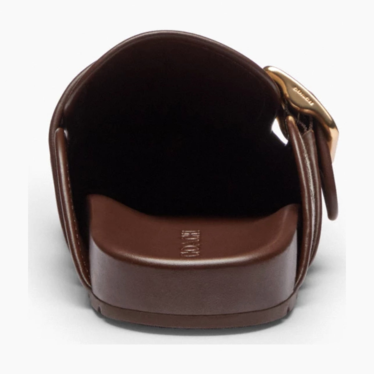 Coach Archival Buckle Clog In Signature Jacquard - Oak/Maple