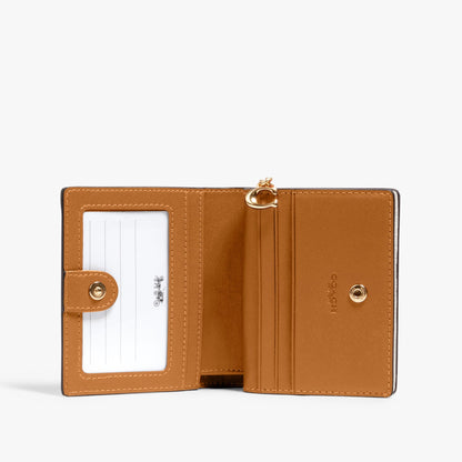 Coach Snap Wallet - Gold/Chalk