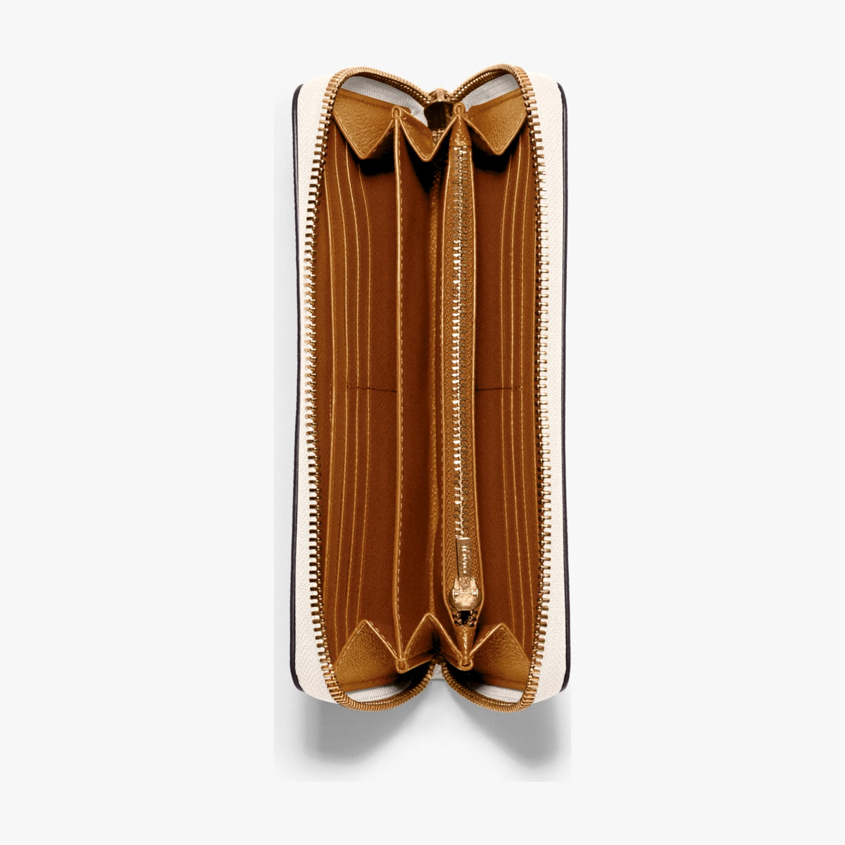 Coach Long Zip Around Wallet - Gold/Chalk