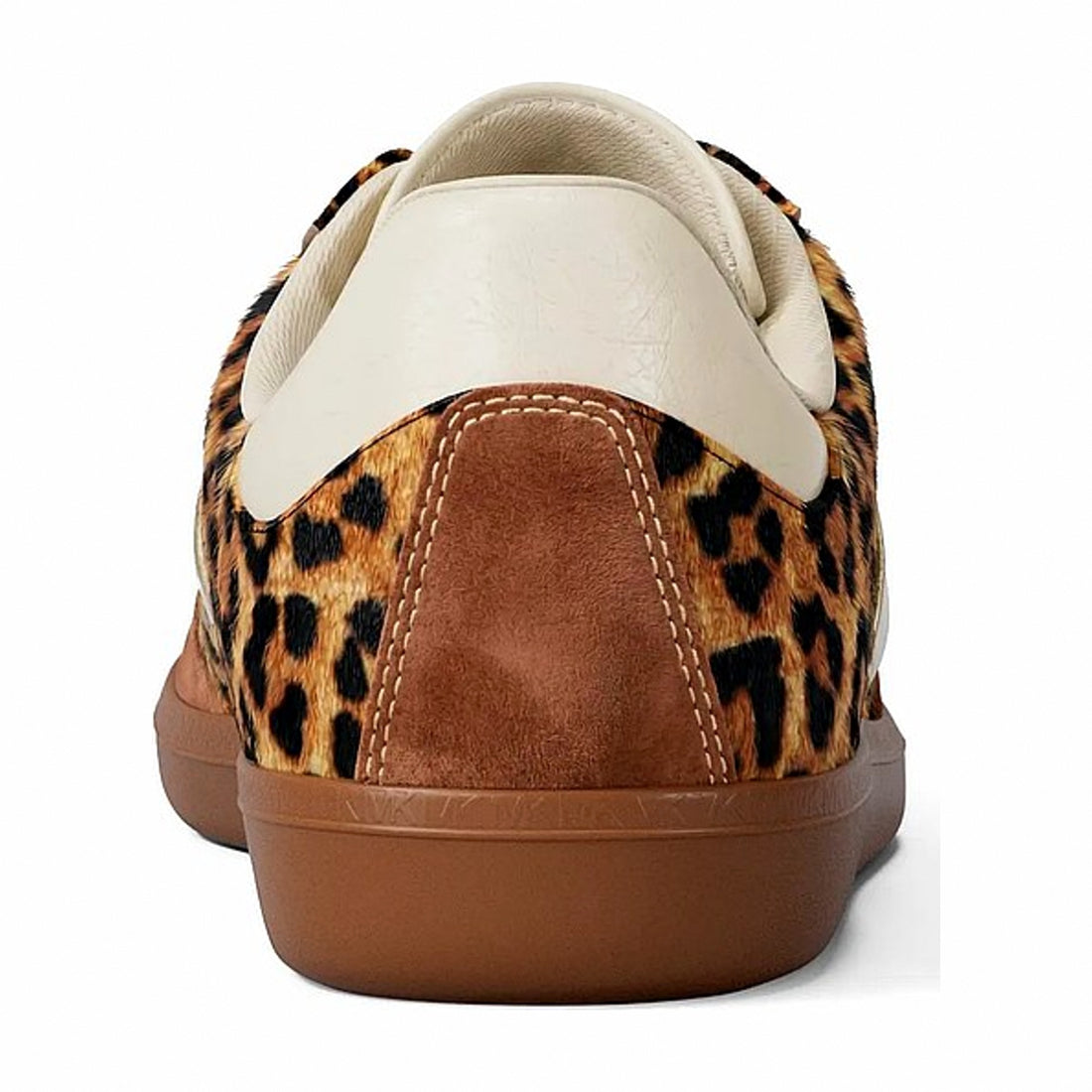 Michael Kors Sammy Leopard Print Calf Hair Sneaker - DK CAMEL MLT