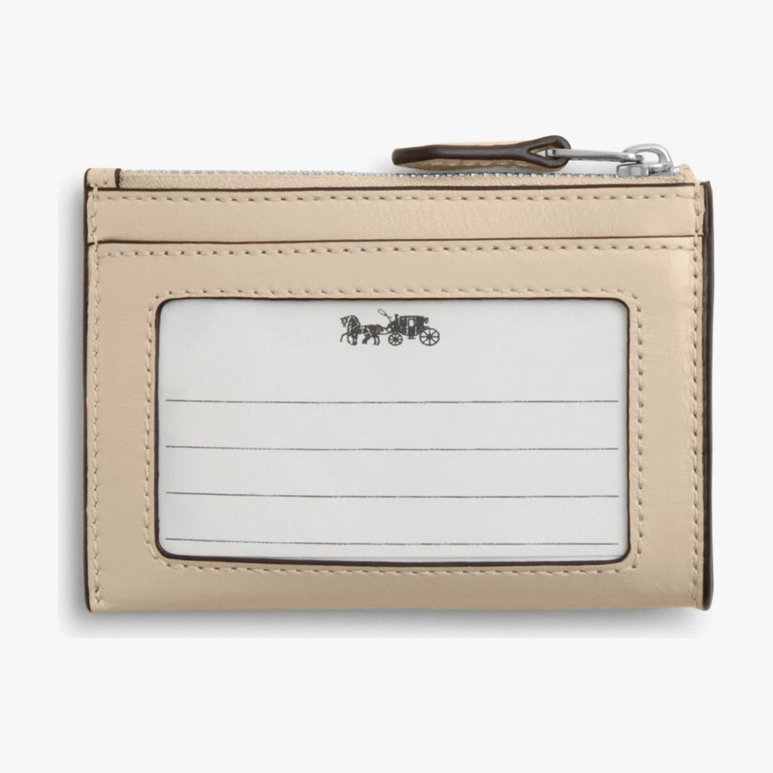 Coach Mini Skinny ID Case - Silver/Ivory