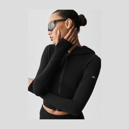 Alo Yoga Sway Full Zip Hoodie - Black