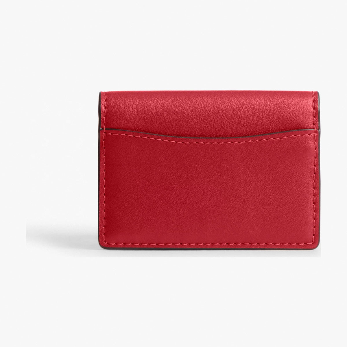 Coach Card Case With Charms - Gold/Poppy