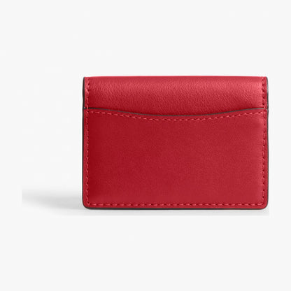 Coach Card Case With Charms - Gold/Poppy