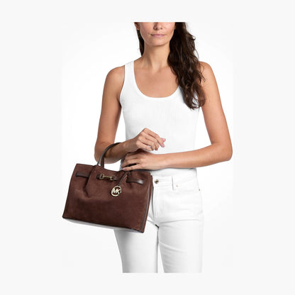 Michael Kors Carson Medium Satchel - NUTMEG