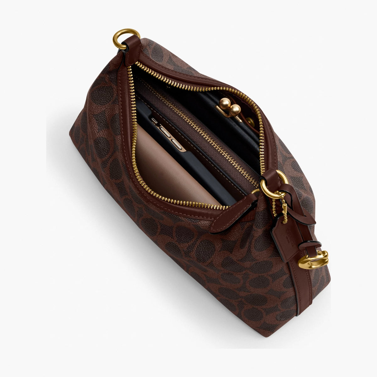 Coach Juliet Shoulder Bag 25 In Signature Canvas - Brass/Maple Maple