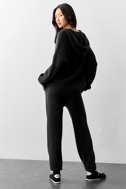 Alo Yoga Wool Cashmere New Class Full Zip Hoodie - Black