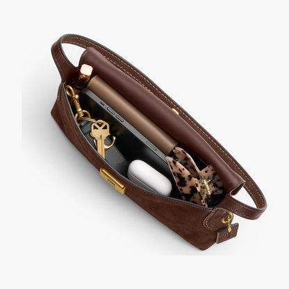 Coach Chelsea Shoulder Bag 26 - Brass/Dark Chocolate