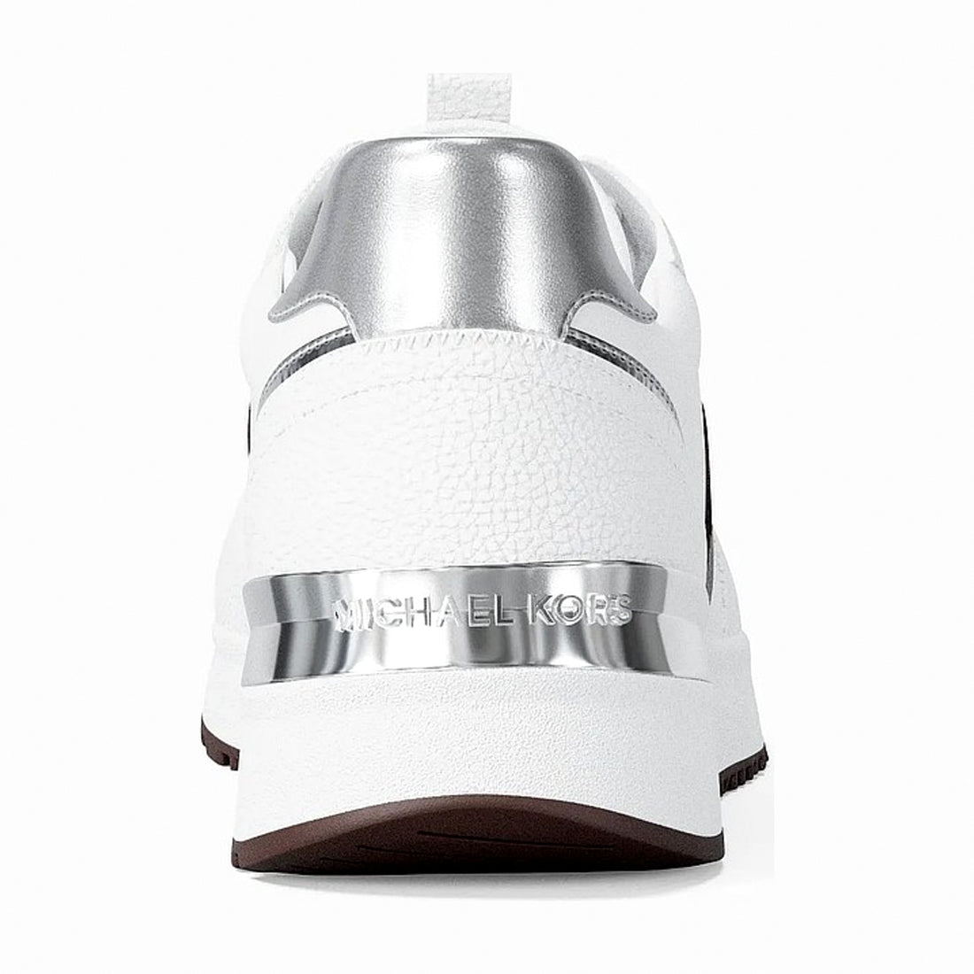 Michael Kors Remy Mixed-Media Trainer - OP WHT/BROWN
