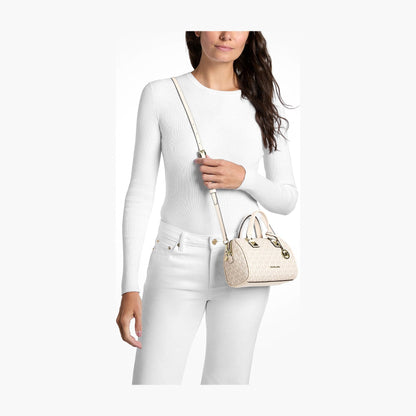 Michael Kors Grayson Small Signature Logo Duffel Crossbody Bag - LT CRM MULTI