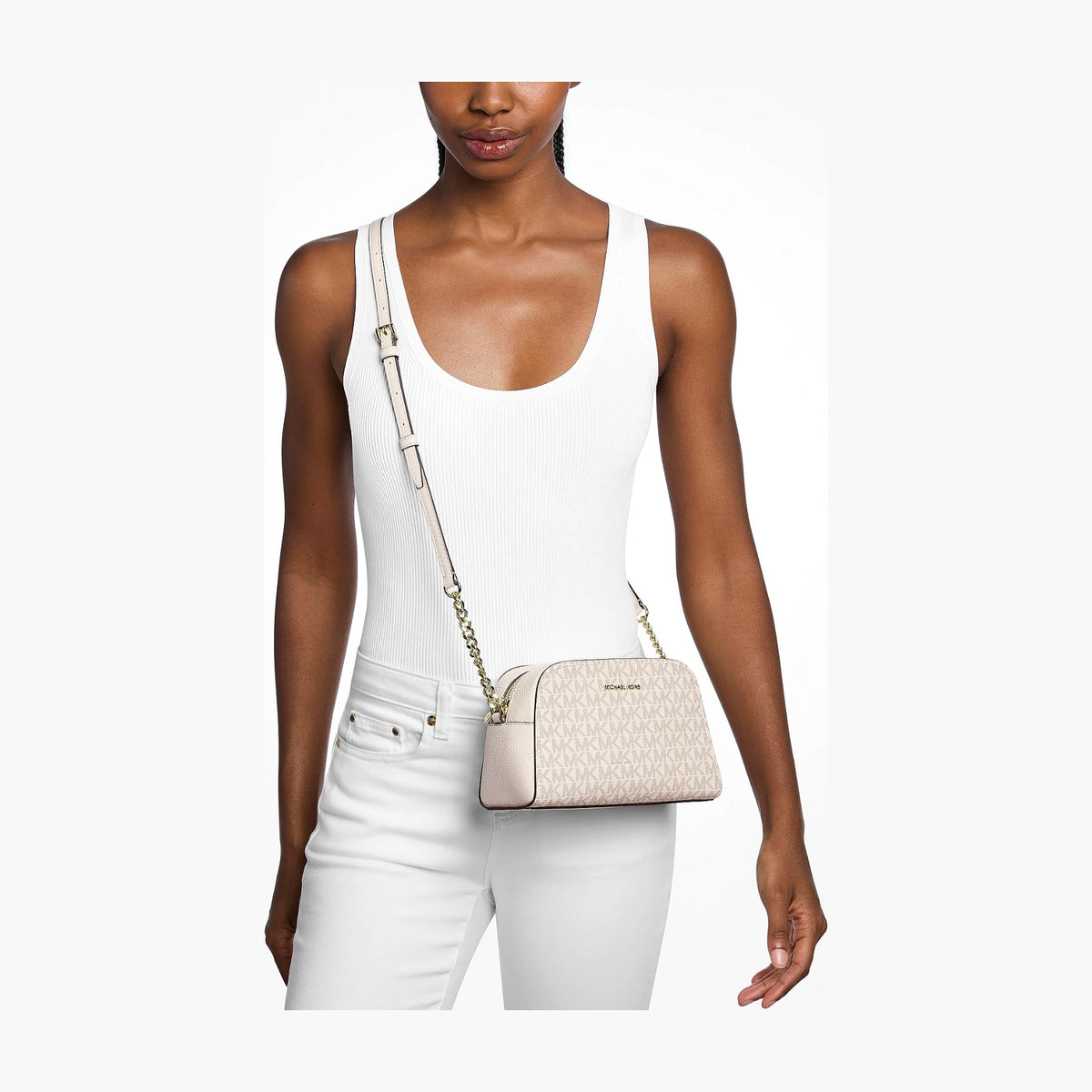 Michael Kors Ashton Extra-Small Signature Logo Camera Crossbody Bag - LT CRM MULTI